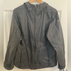 Columbia Rain Jacket, Black, Size M